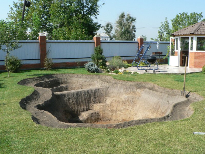 Прудик на дачном участке
