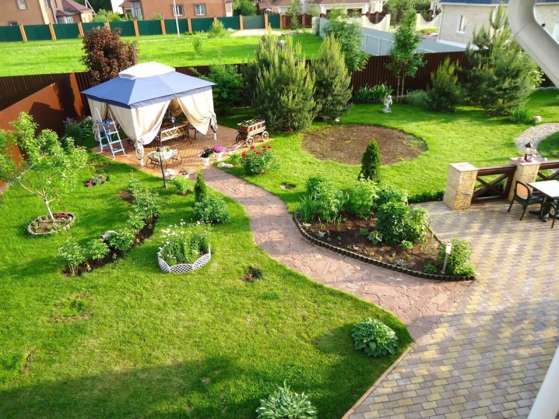 Ландшафт участка 10 соток