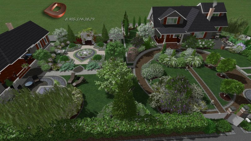 3d планировка участка