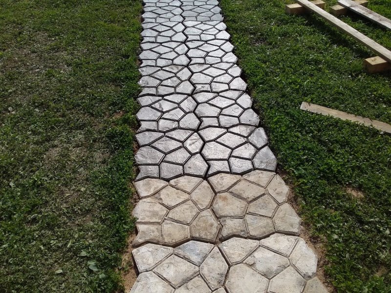 Дачные дорожки из бетона