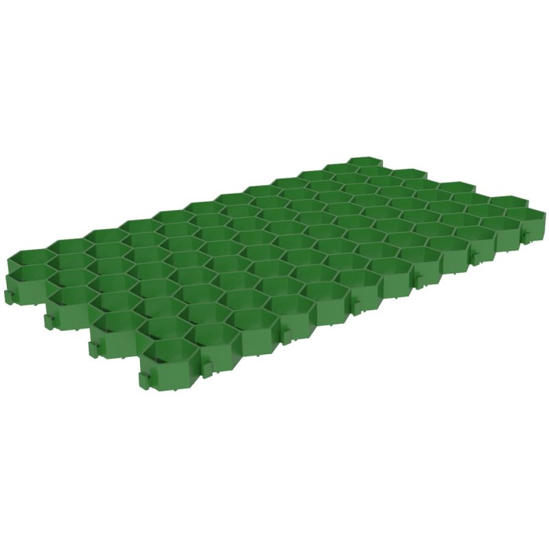 Решётка газонная Gidrolica Eco Standart 70x40x3.2 см цвет черный