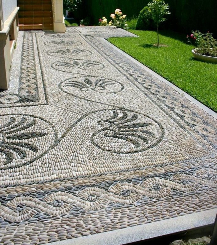 Садовые дорожки из гальки