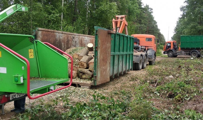 Расчистка территории в Малотенгинской