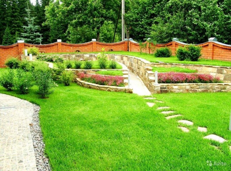 Планировка неровного участка