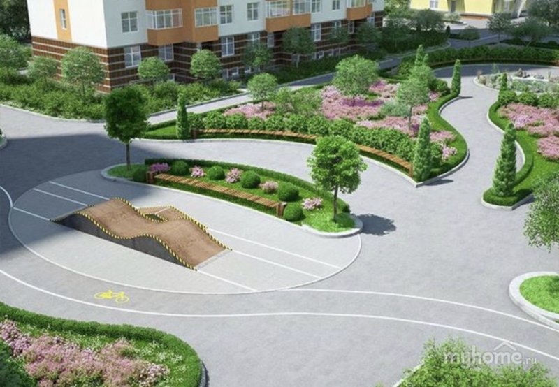 Благоустройство двора (48 фото)