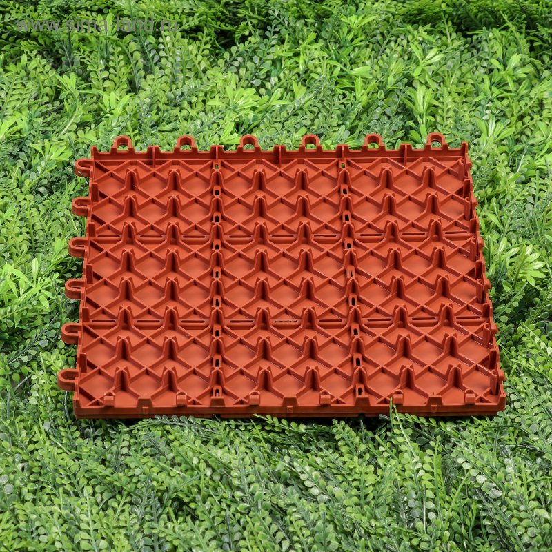 Покрытие плитка Садовая 30*30см 4шт зел КП(6)