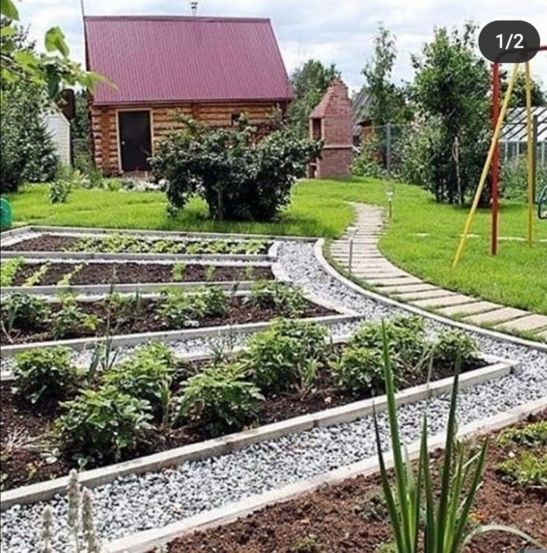 Планировка дачного участка с огородом