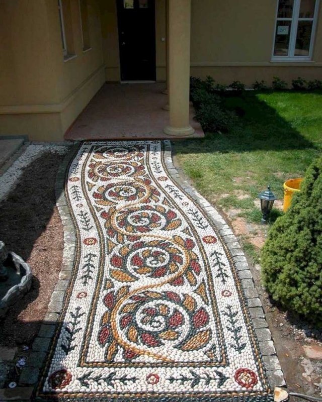 Мощение из гальки
