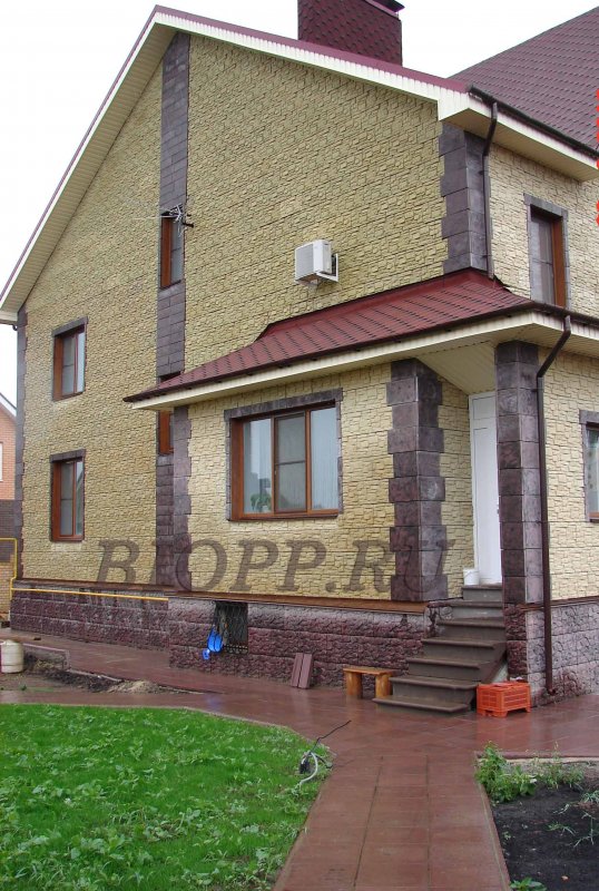 Наружная отделка частного дома варианты