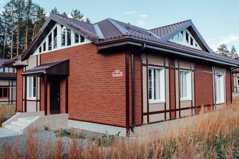 Фасадная плитка ТЕХНОНИКОЛЬ Hauberk терракотовый кирпич