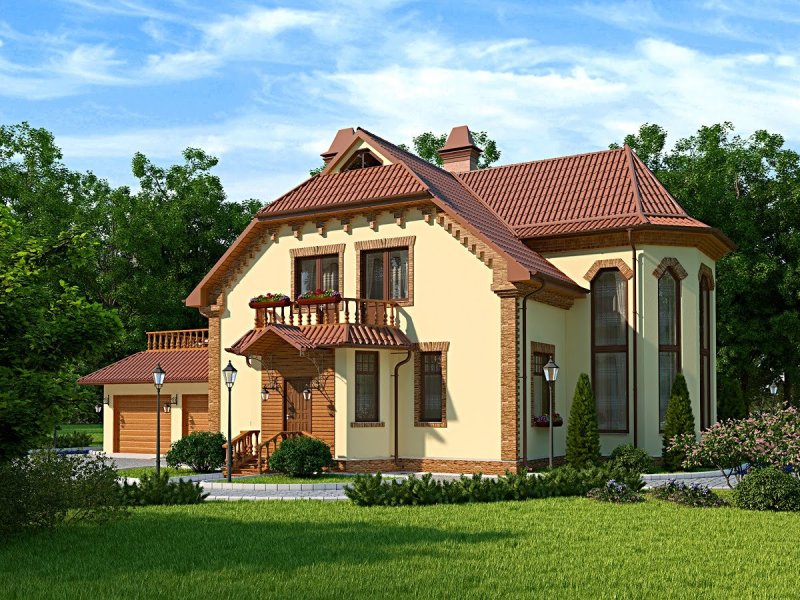 Красивые проекты домов и коттеджей