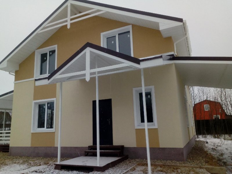 Красивый штукатурный фасад
