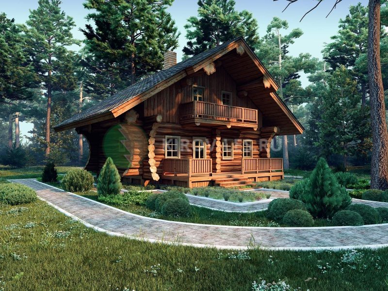 Бревенчатый дом