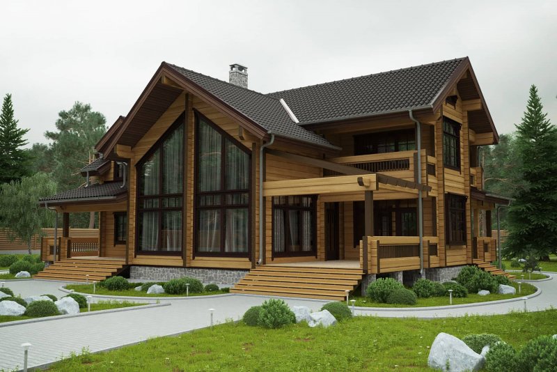 Дом из клееного бруса 160 м2