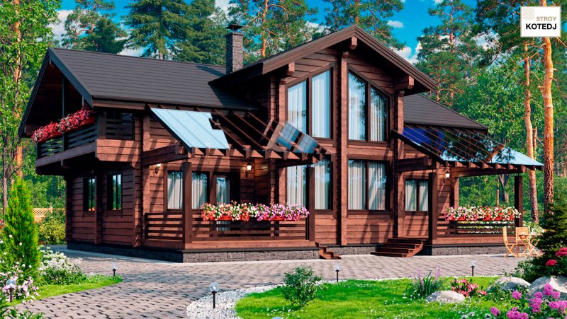 Дом из клееного бруса Саарланд