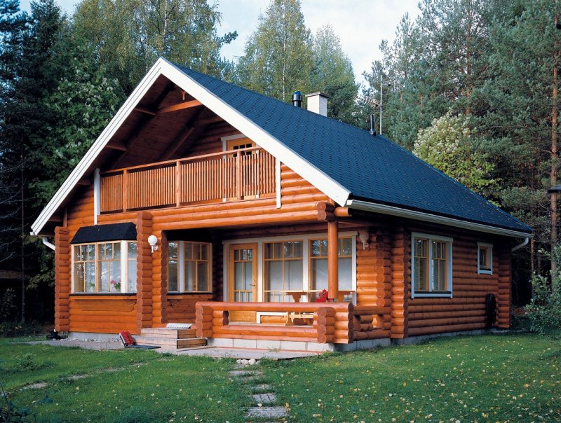 Финский бревенчатый дом