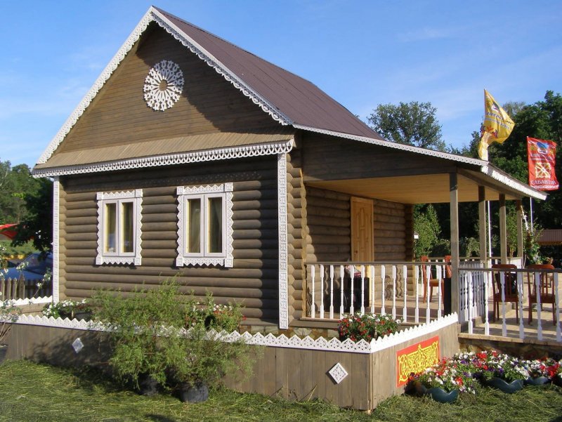 Фасады деревенских домов