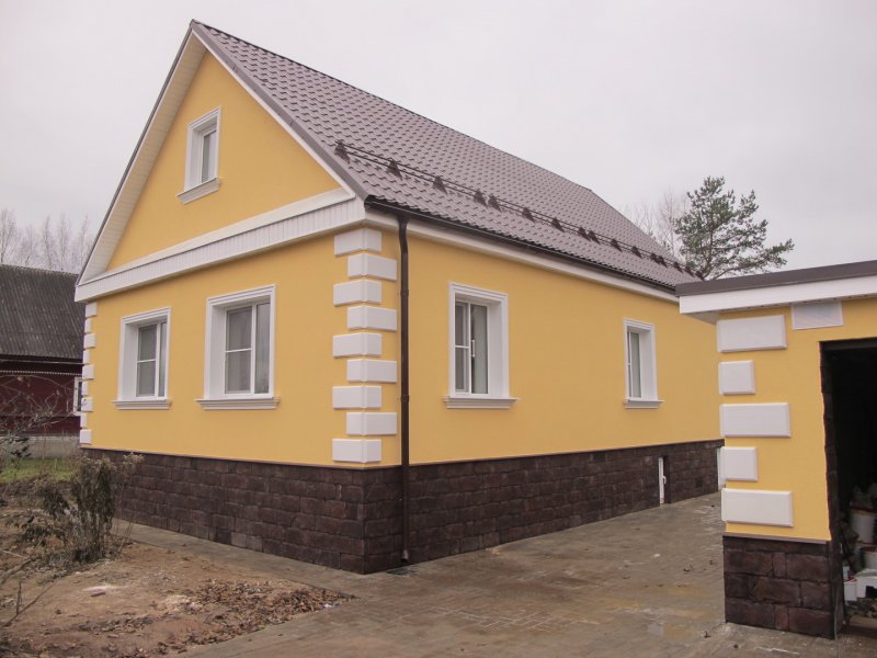 Дом с отделкой Европластом