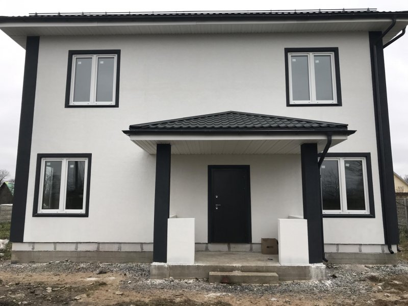Покраска фасада дома короед (73 фото)