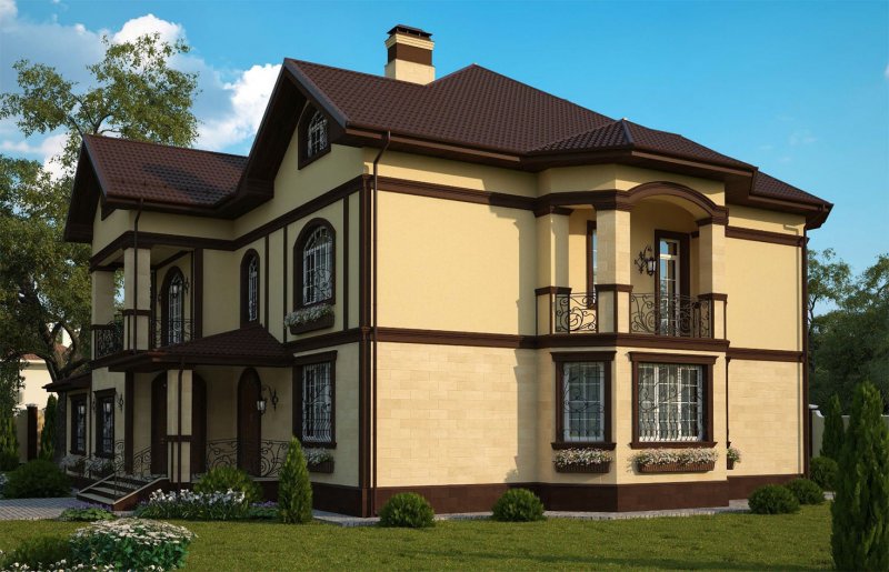 Красивая отделка фасада