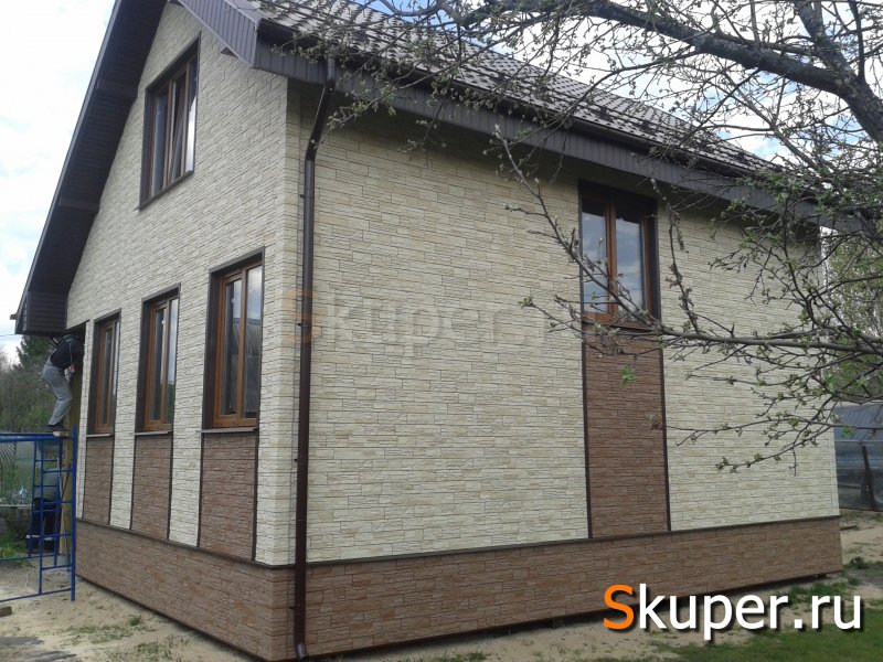 Каркасные дома обшитые фасадными панелями