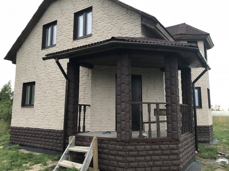 Каркасный дом внешняя отделка