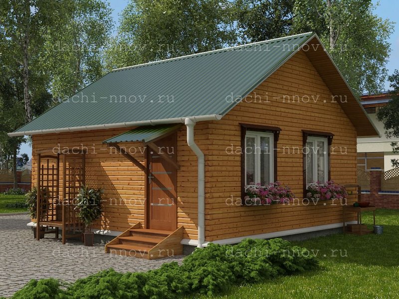 Дачный домик из бруса