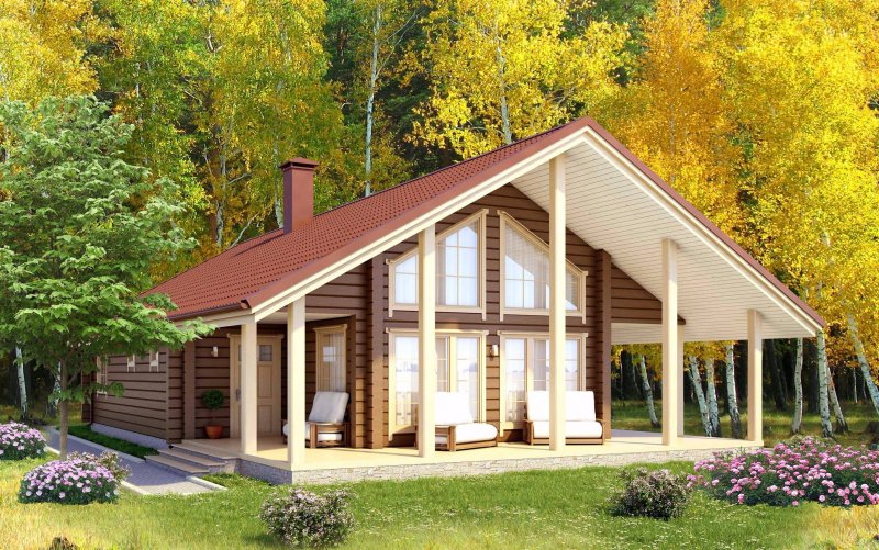 Дом из клееного бруса под ключ 150 м2