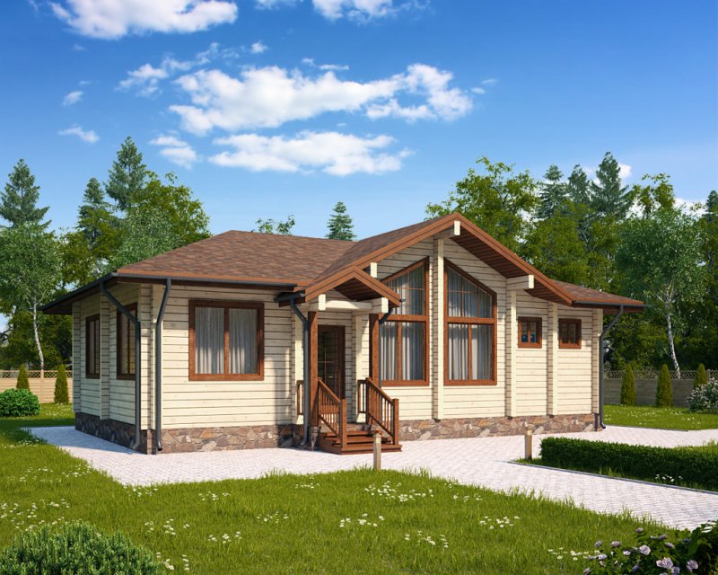 Дом из клееного бруса 100м2 проекты