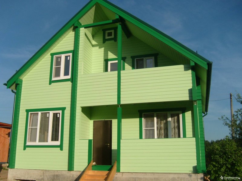 Покраска фасада дома