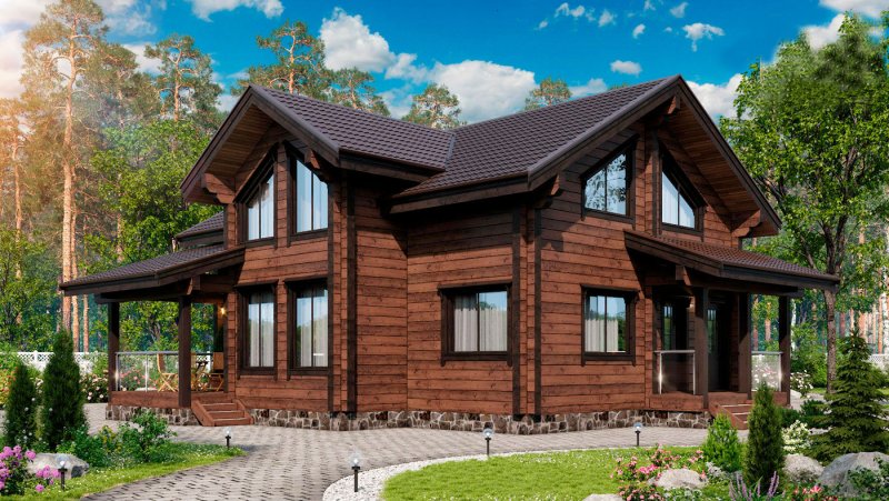 Дом клееного бруса Бергер 220