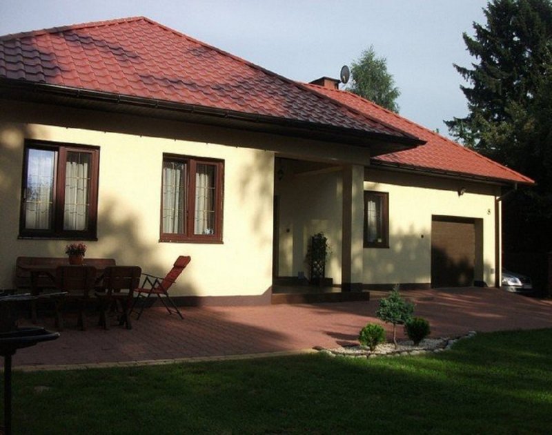 Фасад одноэтажного дома
