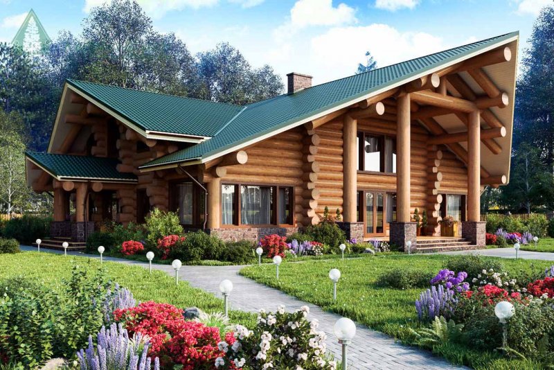 Дома из оцилиндрованного бревна
