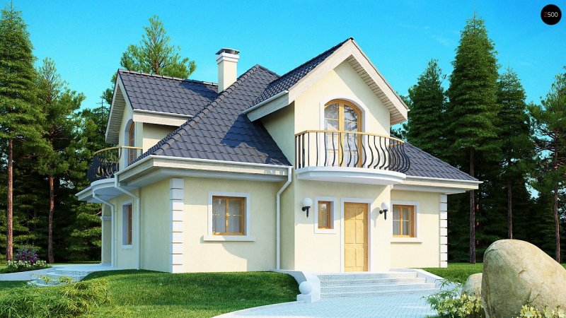 Дом с мансардой 110 кв м