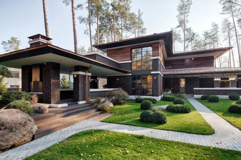 Дом в стиле Райта от Yunakov Architecture Design