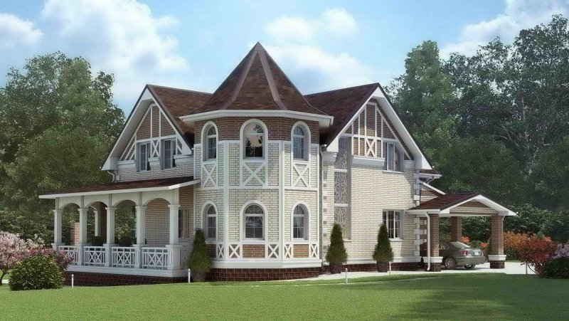 Самые красивые фасады коттеджей