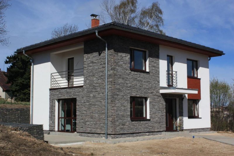 Фасады домов из газобетона