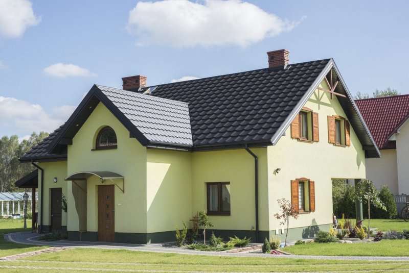 Коричневая крыша