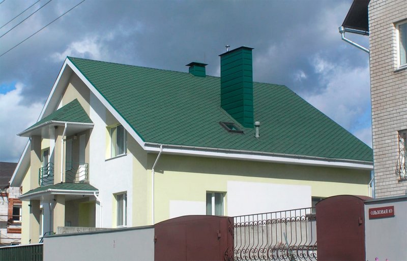 Гибкая черепица Моховая зелень