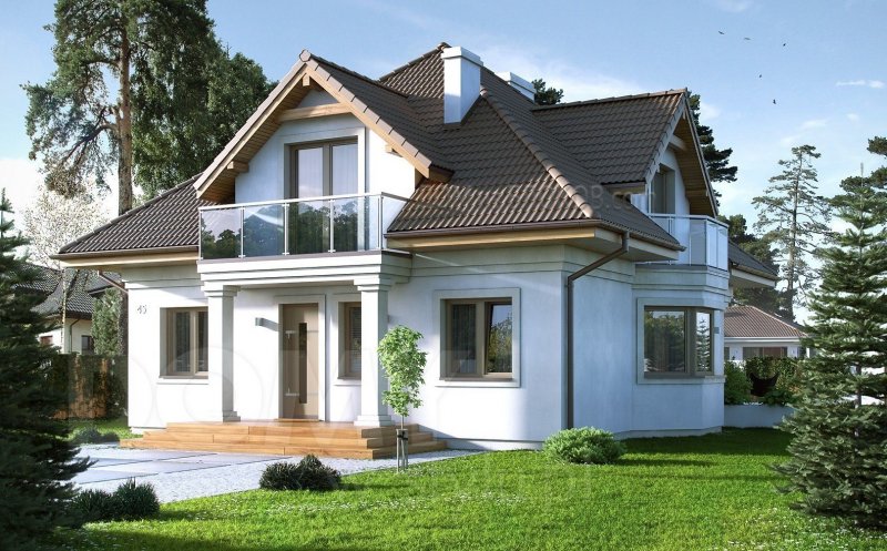 Красивые крыши мансардных домов
