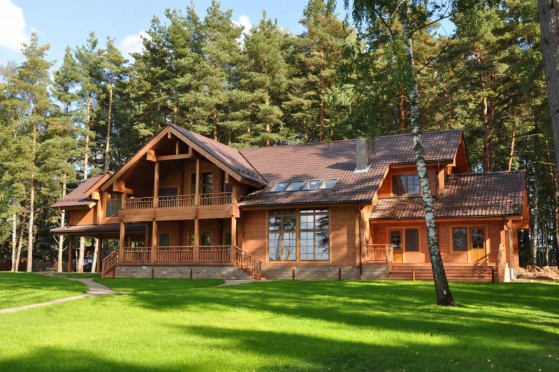 Усадьба из клеёного бруса. Россия