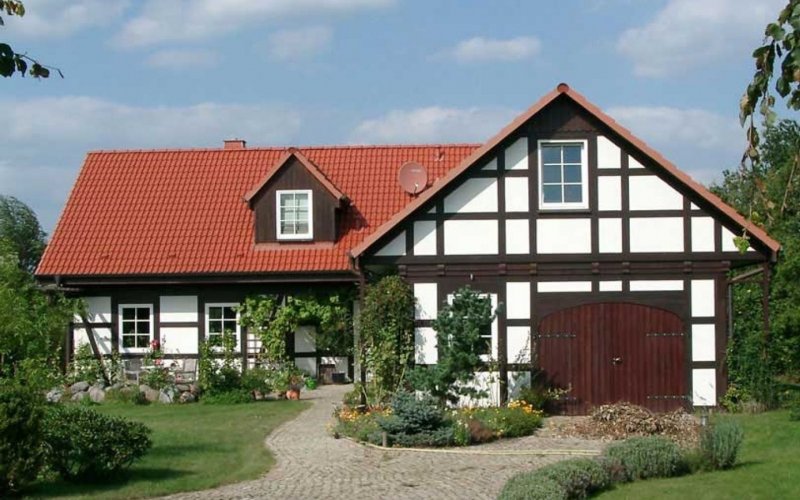 Сельский дом в Германии фахверк