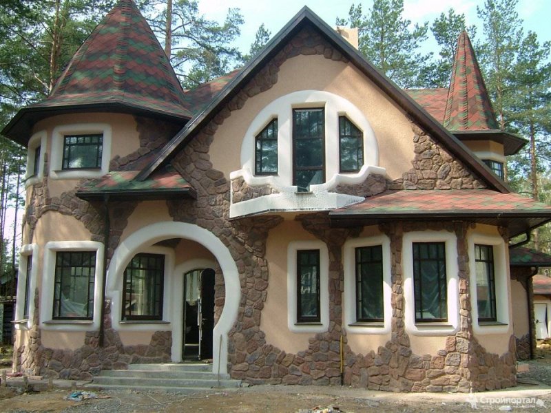 Отделка домов камнем снаружи