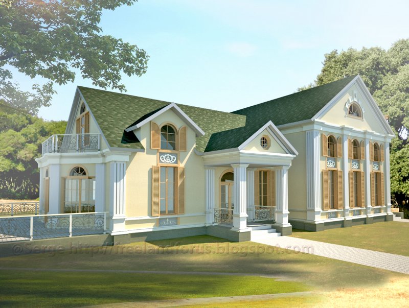 Классический одноэтажный дом