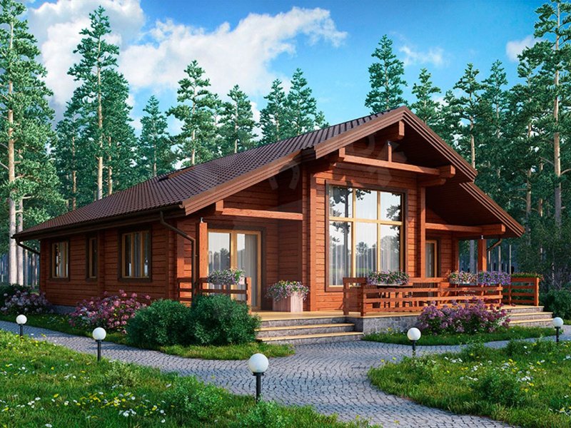 Дом из клееного бруса 150 м2