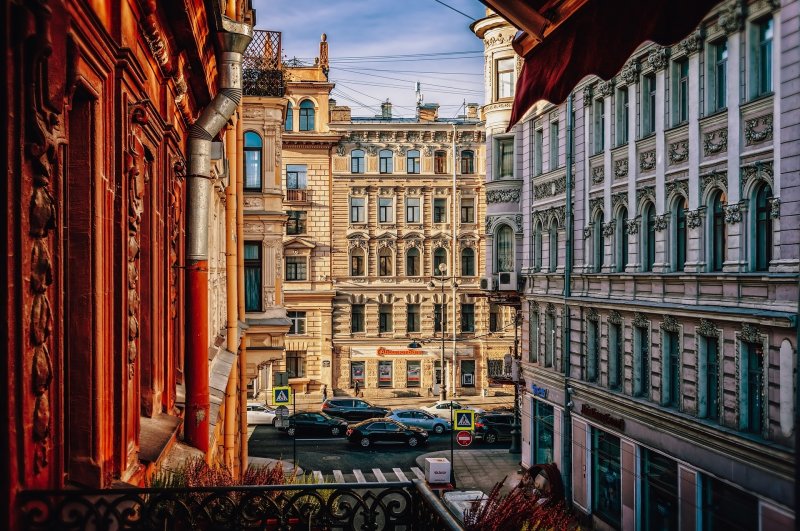 Исторические здания Питера в центре