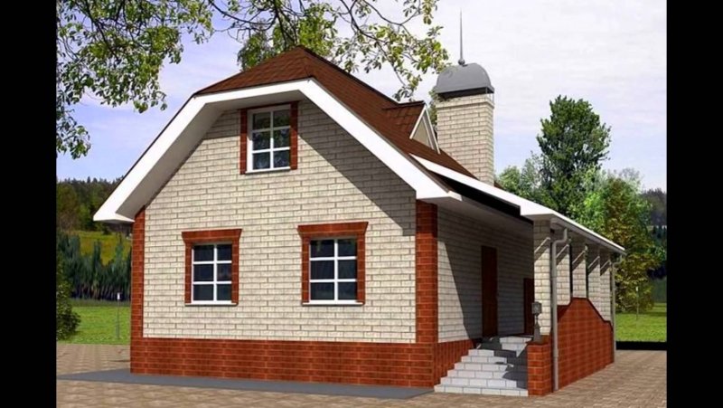 Мансардные дома из кирпича