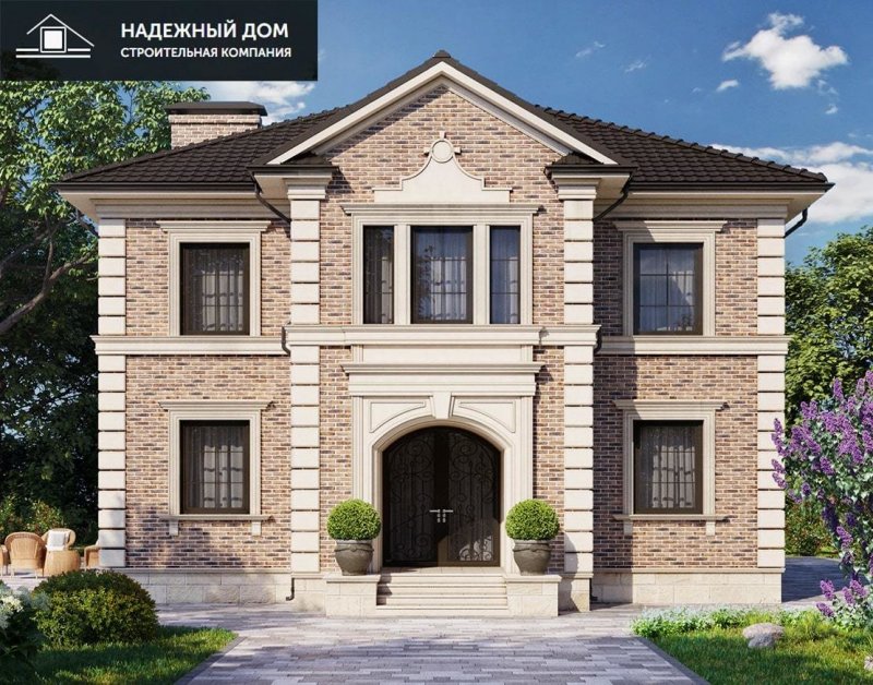 Классический дом из кирпича