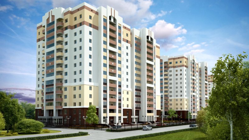 Новый многоэтажный дом
