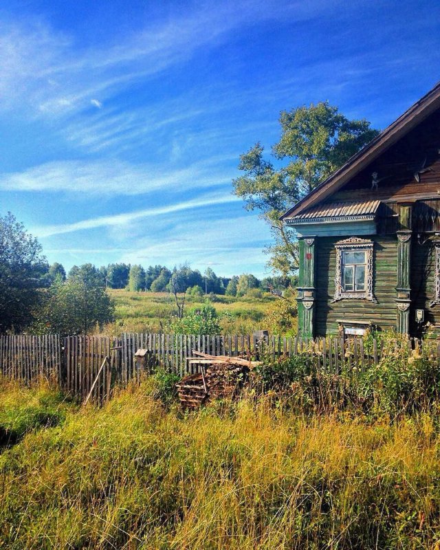 В деревне